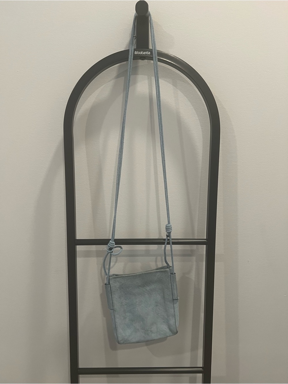 Rag & Bone Passport Bag Chambray Suede